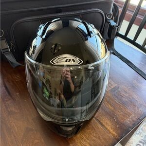 ZOX Black Motorcycle Helmet